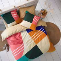 Drap-housse 90x190x28 - Multicolore - Coton - Becquet