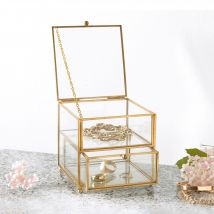 Boîte à bijoux - jaune or - Verre - Becquet