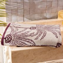 Serviette de toilette 50x100 - violet aubergine - Coton - Becquet