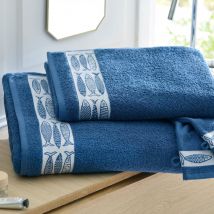 Drap de bain 100x150 - bleu - Coton - Becquet