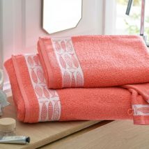 Drap de bain 100x150 - orange corail - Coton - Becquet