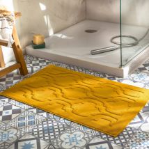 Tapis de bain 60x120 - jaune ocre - Coton - Becquet