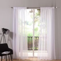 Voilage L.240xH.240 - blanc - Becquet