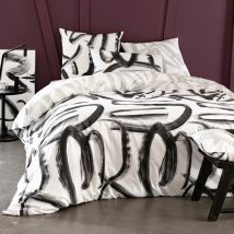 Drap-housse 140x190x28 - noir - Bois - Becquet
