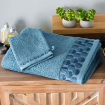 Serviette de toilette 50x90 - bleu - Coton - Becquet