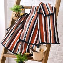 Serviette de toilette 50x100 - orange terracotta - Coton - Becquet