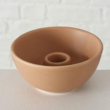 Bougeoir coupelle beige - beige cannelle - Becquet