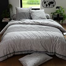 Taie traversin 43x185 - gris - Coton - Becquet