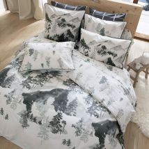 Housse de couette 200x200 - gris - Bois - Becquet