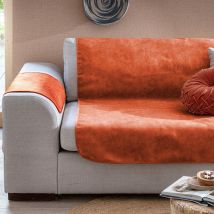 protège canapé 140x200 - orange poterie - Becquet