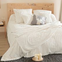 Plaid 130x170 - blanc écru - Becquet