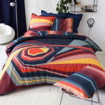 Housse de couette 140x200 - Multicolore - Coton - Becquet