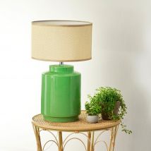 Lampe céramique h50cm - vert - Becquet