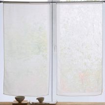 Paire de voilages droits L. 60 x H. 120 - blanc - Becquet