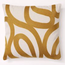 Coussin 40x40 - jaune moutarde - Becquet