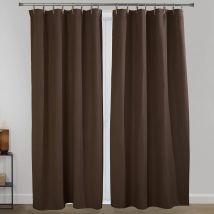 Rideau L. 135 x H. 260 - marron - Acier - Becquet