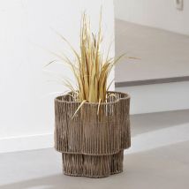 cache-pot beige foncé - beige - Métal - Becquet