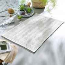 Tapis de bain 50x80 - blanc cassé - Coton - Becquet