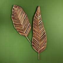 Déco murale 100cm - naturel - Métal - Becquet