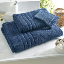 Drap de bain 70x130 - bleu marine - Coton - Becquet