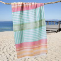 Drap de plage 90x170 - Multicolore - Coton - Becquet