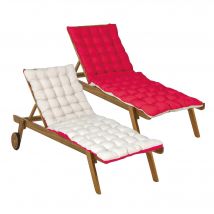 Matelas de sol 60x190 - rose framboise - Bois - Becquet