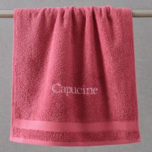 Serviette de toilette 50x100 - rose framboise - Coton - Becquet