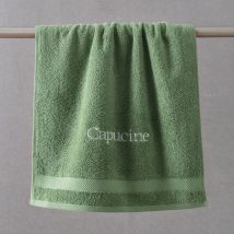 Drap de bain 100x150 - vert tilleul - Coton - Becquet