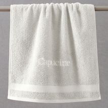 Serviette de toilette 50x100 - blanc ivoire - Coton - Becquet