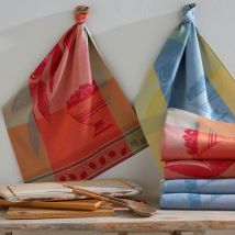 Torchons 50x70 lot de 4 - Multicolore - Coton - Becquet