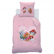 Housse de couette 140x200 + 1 taie - rose - Coton - Becquet