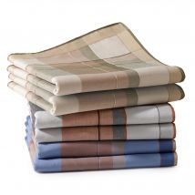 Mouchoirs 40x40 lot de 6 - Multicolore - Coton - Becquet