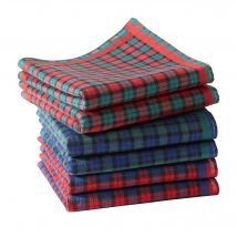 Mouchoirs 29x29 lot de 6 - Multicolore - Coton - Becquet