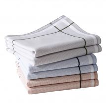 Mouchoirs 40x40 lot de 6 - Multicolore - Coton - Becquet