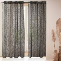 Voilage L. 140 x H. 240 - noir - Becquet