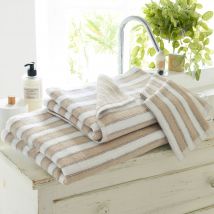 Serviette de toilette 50x90 - beige - Coton - Becquet