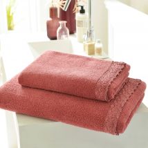 Drap de bain 90x150 - rose bois de rose - Coton - Becquet