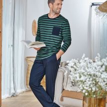 Pyjama M - bleu marine - Coton - Becquet