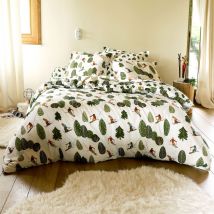 Taie volant 50x70 - vert - Bois - Becquet