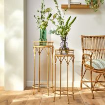 Porte plante h66cm - naturel - Métal - Becquet