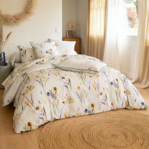 Drap-housse 140x190x28 - jaune - Coton - Becquet