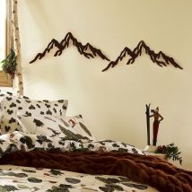 Déco murale 60cm - marron - Métal - Becquet