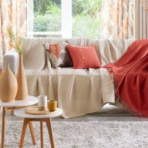 Plaid 150x150 - beige - Coton - Becquet