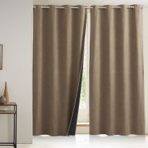Rideau occultant L. 140 x H. 260 - beige ficelle - Becquet