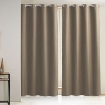 Rideau occultant L. 140 x H. 180 - beige - Becquet