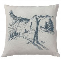 Coussin 45x45 - bleu - Becquet