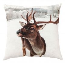 Coussin 45x45 - marron - Becquet