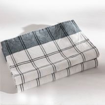 Torchons 50x70 lot de 2 - gris - Coton - Becquet