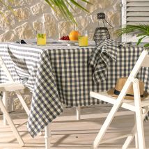 Nappe rectangulaire150x350 - gris - Coton - Becquet