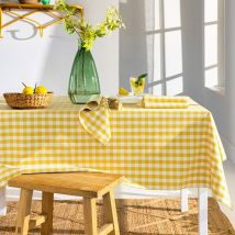 Nappe carrée 150x150 - jaune - Coton - Becquet